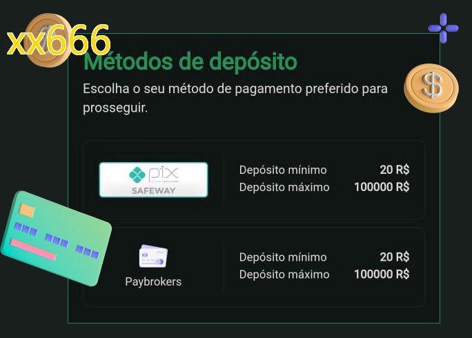 O cassino xx666bet oferece uma grande variedade de métodos de pagamento