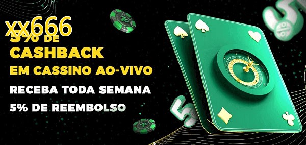 Promoções do cassino ao Vivo xx666